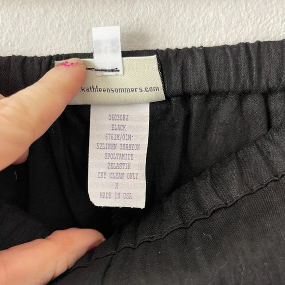 Vintage Linen Blend Straight Leg Pants - Picture 6 of 6